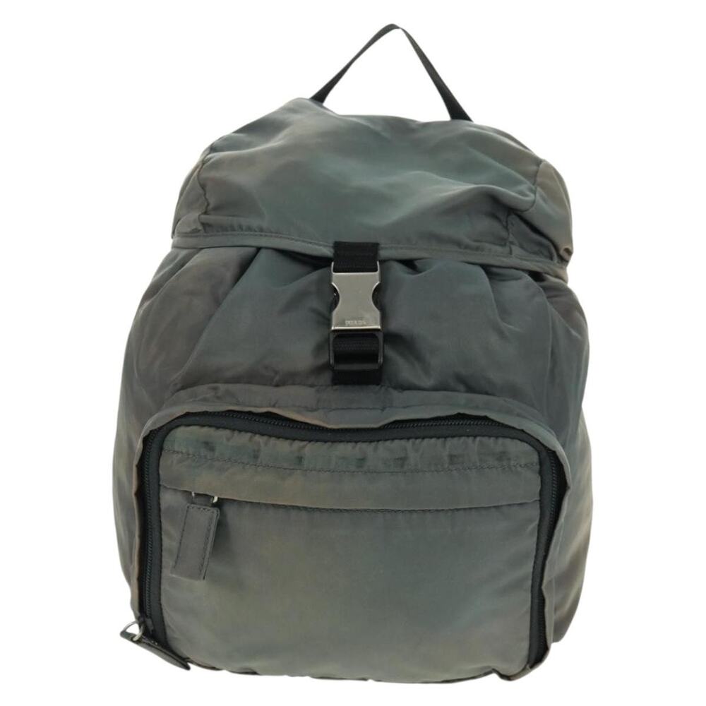 Prada Nylon Backpack Gray